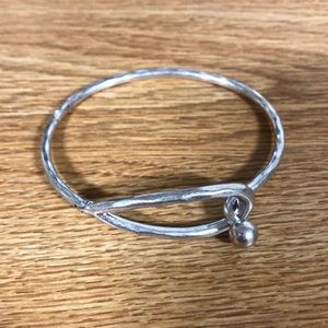 Lucky Brand Silver Hinged Bracelet